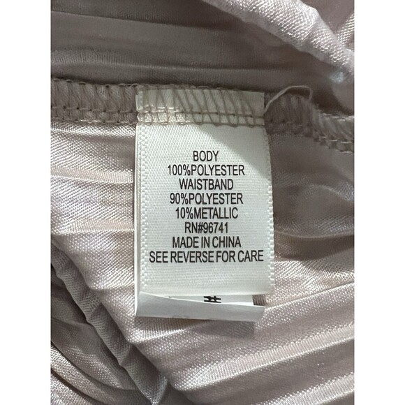 Belle du Jour Elastic Waist Metallic Micro Pleated Mini Skirt Women XL‎ - Picture 7 of 9